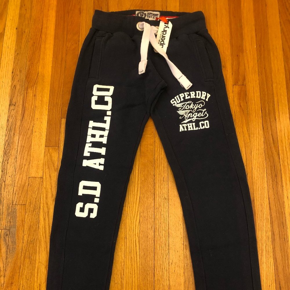Superdry Athletic Pants Navy Size S